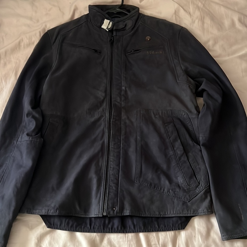 Suede leather G start jacket